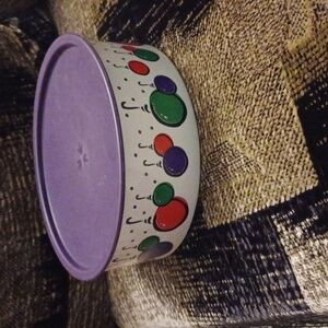 4/$30 Tupperware Holiday Container with Purple Lid